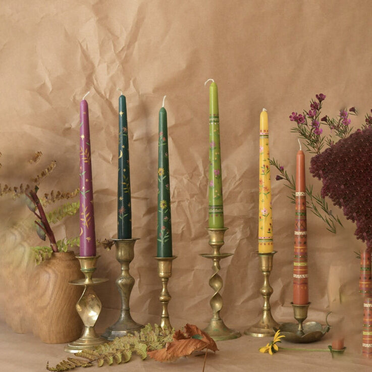 Pilar torcido velas decorativas Home Aromaterapia cono espiral
