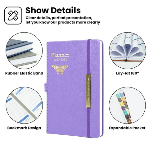 Personalisierter PU-Leder-Gurt Notizbuch Planer Tagebuch
