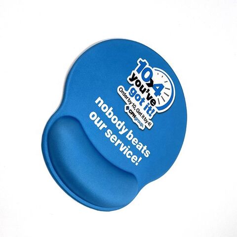 Mouse pad de suporte de pulso em gel de silicone com logotipo personalizado impresso e alta demanda