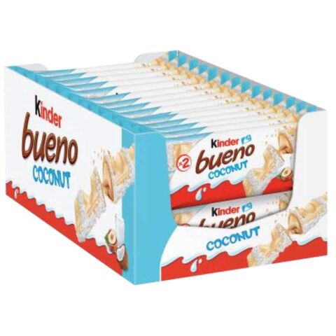 Buy Wholesale United States Ferrero Kinder Bueno Coconut 30/39g & Kinder  Bueno , Kinder , Kinder Joy , Chocolate at USD 1.12