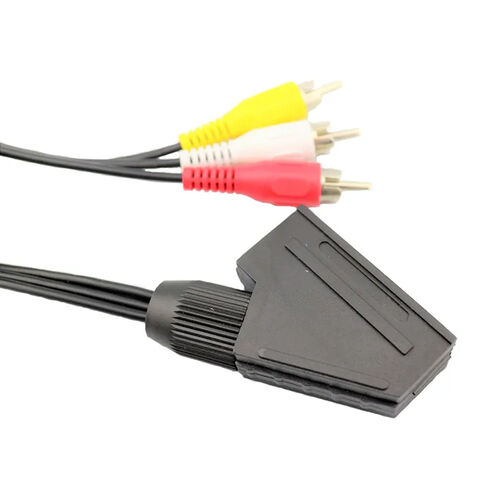 Scart Male Cable 21 Pin Cable/ Cable Scart to Scart - China Scart Cable,  Scart to RCA Cable