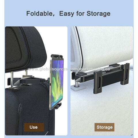 Soporte para Tablet de Reposacabezas de Coche, Soporte para Teléfono, Soporte Trasero para Asiento, Rotación de 360°, Clip Fuerte