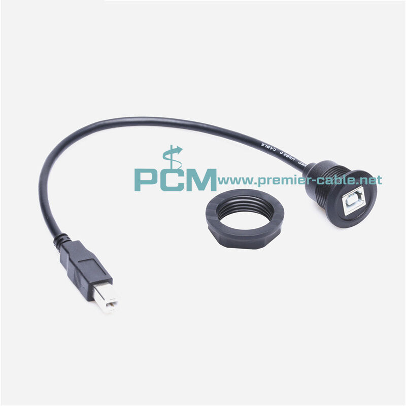 Buy Wholesale China Metal Round Usb B Panel Mount Extension Cable Usb B buy-wholesale-china-metal-round-usb-b-panel-mount-extension-cable-usb-b