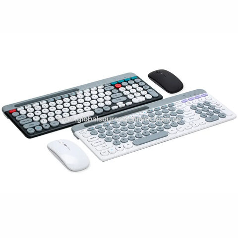Mini Punk Tastatur- und Maus-Kombination, kabellose Bluetooth 2.4G Tastatur mit Slot