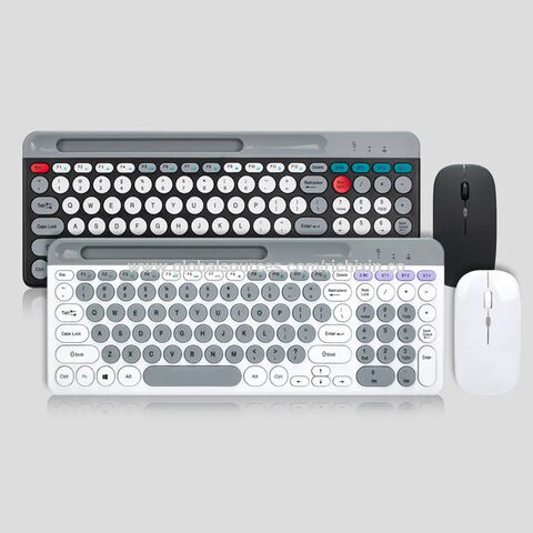 Mini Punk Tastatur- und Maus-Kombination, kabellose Bluetooth 2.4G Tastatur mit Slot