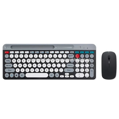 Mini Punk Tastatur- und Maus-Kombination, kabellose Bluetooth 2.4G Tastatur mit Slot