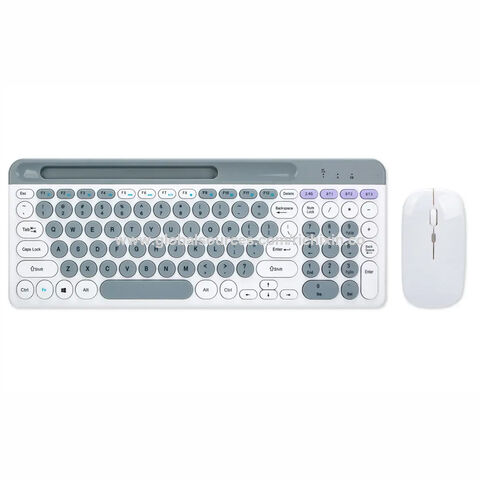 Mini Punk Tastatur- und Maus-Kombination, kabellose Bluetooth 2.4G Tastatur mit Slot