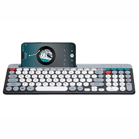 Mini Punk Tastatur- und Maus-Kombination, kabellose Bluetooth 2.4G Tastatur mit Slot