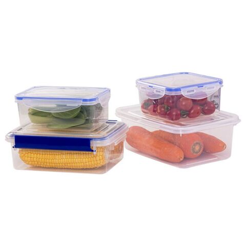 Wadah Penyimpanan Rumah dan Dapur, Kotak Penyimpanan Makanan Segar, Set Wadah Plastik Bening untuk Bekal