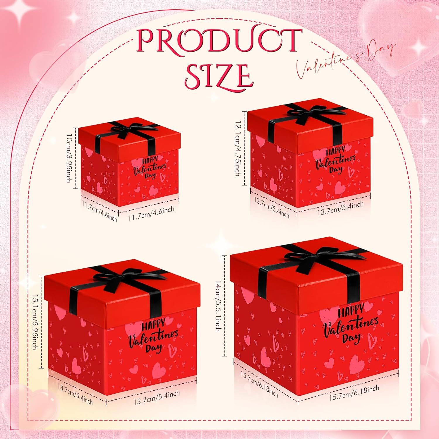 Buy Wholesale China 4 Square Gift Boxes With Lids Gift Box Nesting Gift
