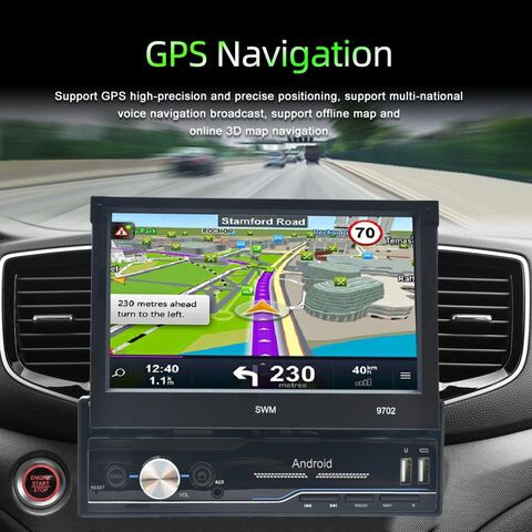 7 Zoll 1Din Manueller einziehbarer Bildschirm Android Radio Wifi Autoradio Auto Radio Touchscreen GPS Wifi Autoradio GPS Auto DVD Player