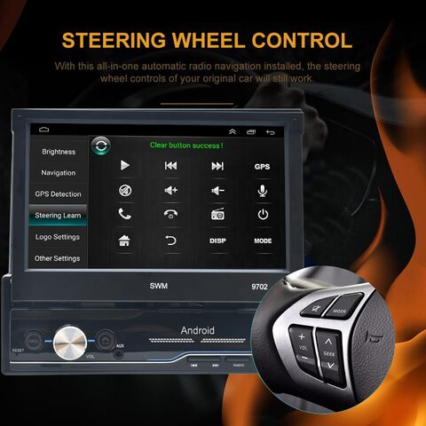 7 Zoll 1Din Manueller einziehbarer Bildschirm Android Radio Wifi Autoradio Auto Radio Touchscreen GPS Wifi Autoradio GPS Auto DVD Player