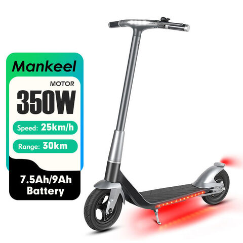 Mankeel Silver Wings Scooter Eléctrico Plegable para Adultos - Neumático de 10 pulgadas, 350W/500W, Rápido, Stock en Almacén de EE. UU./UE