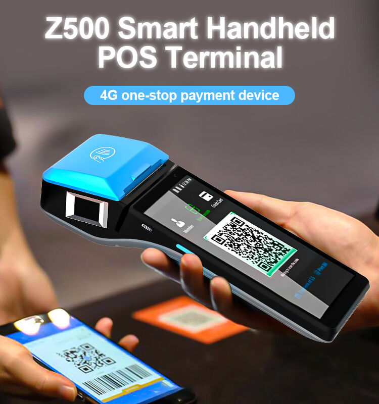 Mini Portable Android 4g Pos Terminal With 58mm Printer Fingerprint ...