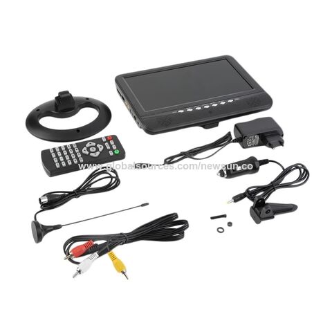 Télévision Portable 16" Numérique - 1280x800 - HDMI/USB/AV - Batterie 1800mAh - Pour Camping/Caravane