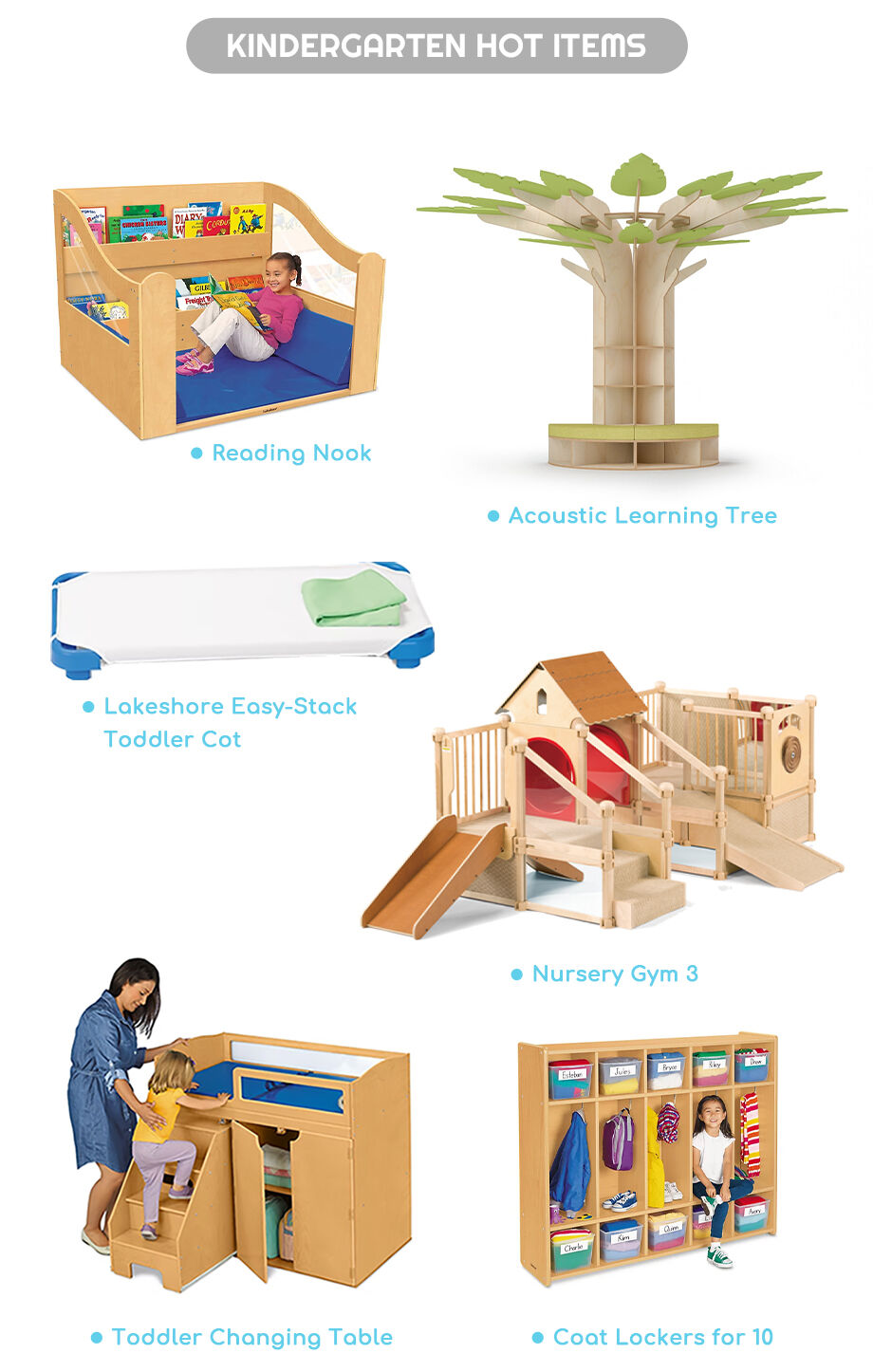 Montessori Kindergarten Daycare Preschool Durable Good-looking Tables ...