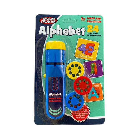 Mainan Proyeksi Kustom Figur Aksi PVC Mainan Proyektor Slide Anak-Anak Mainan Senter Warna-warni