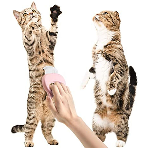Katzen Massagebürste zur Entfernung von verfilztem, verknotetem Fell - Fellpflegebürste für Katzen und Hunde