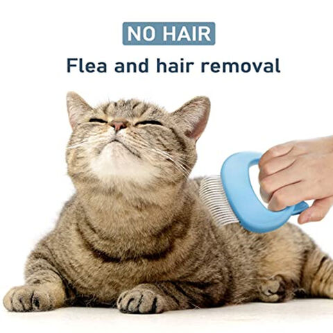 Katzen Massagebürste zur Entfernung von verfilztem, verknotetem Fell - Fellpflegebürste für Katzen und Hunde