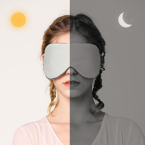 Masque de Sommeil en Soie Bandeau de Haute Qualité en Soie de Mûrier Masque pour les Yeux pour Femmes Hommes Enfants