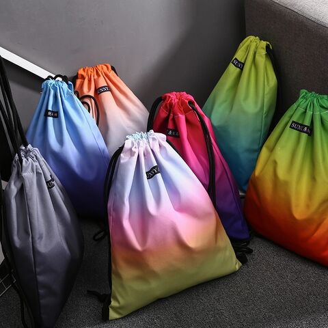 Mochila con Cordón, Bolsa de Lona para Empaque, Bolsa Tote de Algodón con Impresión Personalizada, la Más Vendida