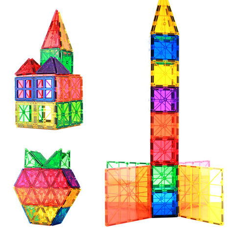 Blocs Magnétiques Personnalisés pour Enfants, Jouets Éducatifs, Tuiles Magnétiques Empilables, Jouet d'Encapsulation pour Bébés et Enfants
