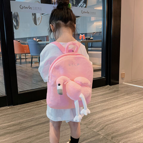 Mochilas Escolares Infantis Série Zoológico: Mochilas Infantis 3D Fofas de Animais, Bolsas de Ombro de Pelúcia
