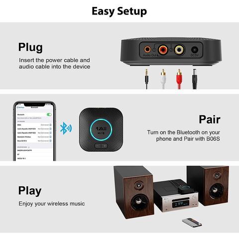 1Mii Receptor Bluetooth 5.1, Adaptador Audio HiFi con Control