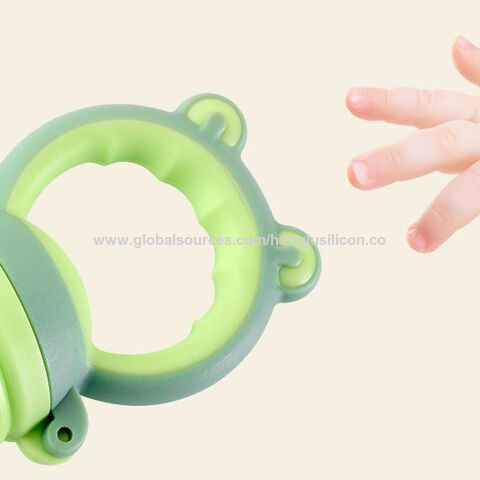 Chupete alimentador para bebé, mordisqueador de alimentos frescos, tetina de silicona para bebés, alimentador de frutas para niños, suministros seguros para la alimentación de frutas para bebés