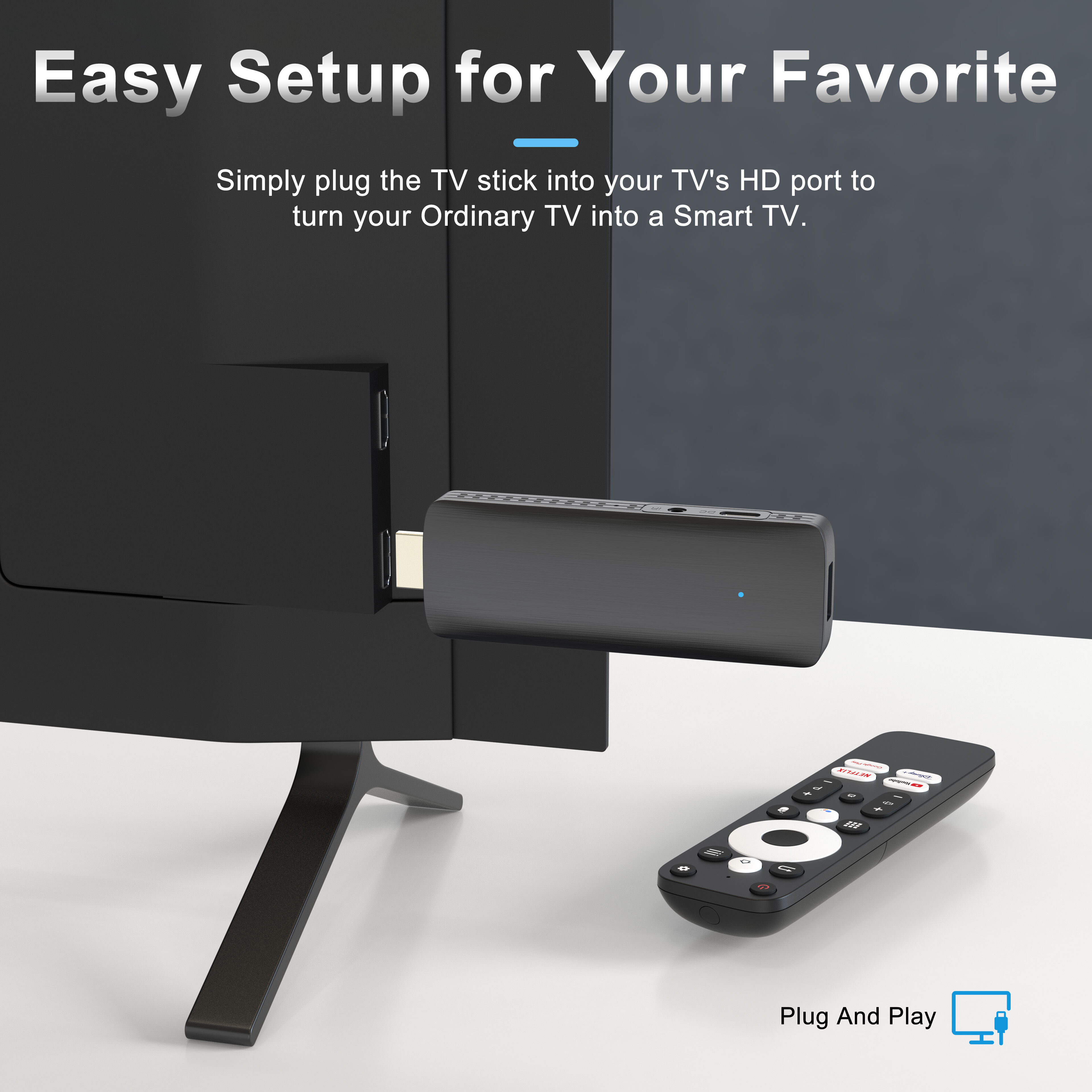 Elebao D6 Pro Android Tv Stick Android12 Allwinner H618 2gb 16gb Emcp ...