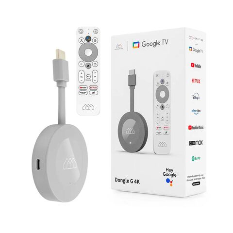 Elebao GD2 Clé Google TV Officielle Amlogic S905Y4 Google TV 11OS 2+32GB eMCP avec Wifi5 2T2R Dolby Atmos Pour projecteur TV