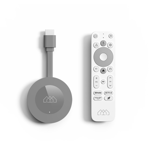 Elebao GD2 Clé Google TV Officielle Amlogic S905Y4 Google TV 11OS 2+32GB eMCP avec Wifi5 2T2R Dolby Atmos Pour projecteur TV
