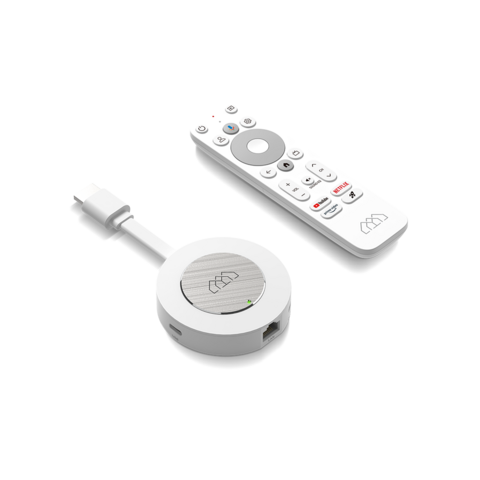 Elebao GD2 Clé Google TV Officielle Amlogic S905Y4 Google TV 11OS 2+32GB eMCP avec Wifi5 2T2R Dolby Atmos Pour projecteur TV