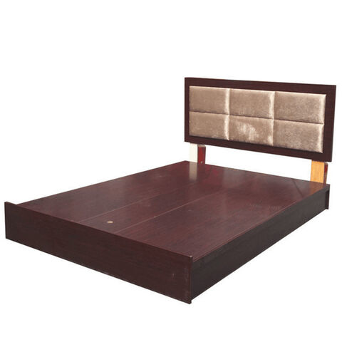 Cama Individual Moderna y Elegante para Hotel con Cabecero Tapizado