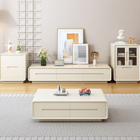 Conjunto de Muebles para el Hogar: Mesa de Centro y Soporte para TV Combinados