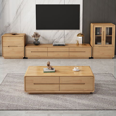 Conjunto de Muebles para el Hogar: Mesa de Centro y Soporte para TV Combinados