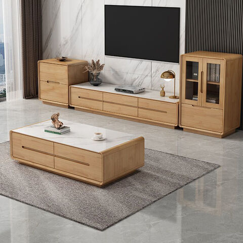 Conjunto de Muebles para el Hogar: Mesa de Centro y Soporte para TV Combinados
