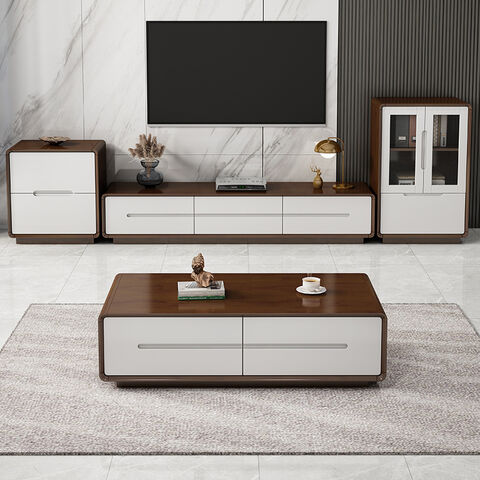 Conjunto de Muebles para el Hogar: Mesa de Centro y Soporte para TV Combinados