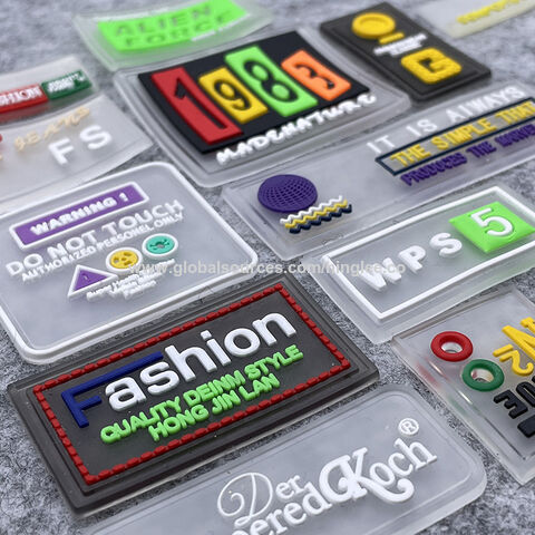 Etiquetas de goma personalizadas de parche de PVC personalizado de fábrica