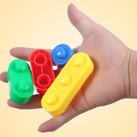 Mainan balok susun DIY, mainan edukasi rakit rumah, kereta api, figur & set, mainan blok kustom untuk anak-anak