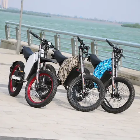 Bicicleta Eléctrica Bomber de Alta Potencia, con Motor de 72V y Salida de 12000W o 15000W - E-Bike de Alto Rendimiento