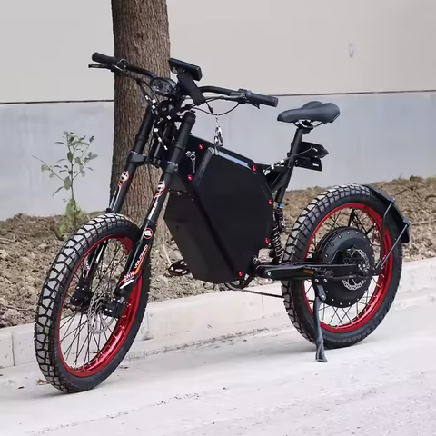 Bicicleta Eléctrica Bomber de Alta Potencia, con Motor de 72V y Salida de 12000W o 15000W - E-Bike de Alto Rendimiento