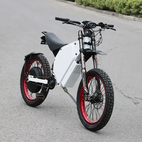 Bicicleta Eléctrica Bomber de Alta Potencia, con Motor de 72V y Salida de 12000W o 15000W - E-Bike de Alto Rendimiento