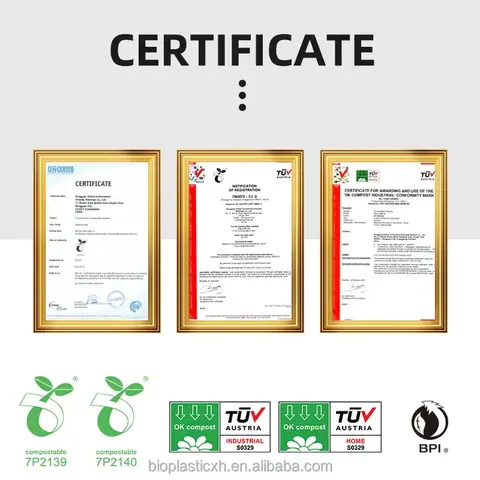 Bolsas Biodegradables Certificadas de Almidón de Maíz para Excrementos de Perro