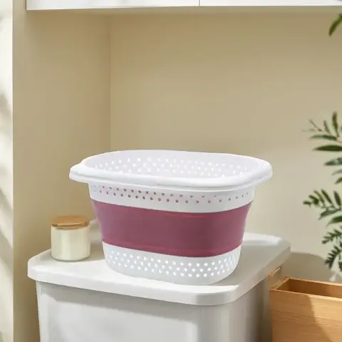 Cesta de Lavandería Rectangular Plegable Ecológica