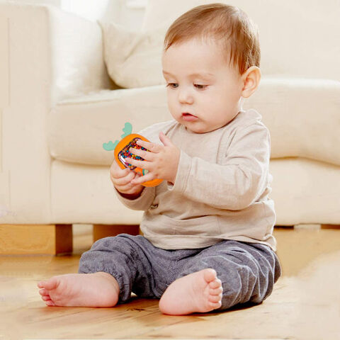 Set Mainan Kerincingan Bayi, Mainan Genggam untuk Bayi, Set Mainan Musik Lonceng Putar dan Goyang