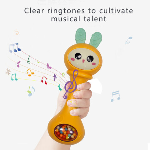 Set Mainan Kerincingan Bayi, Mainan Genggam untuk Bayi, Set Mainan Musik Lonceng Putar dan Goyang