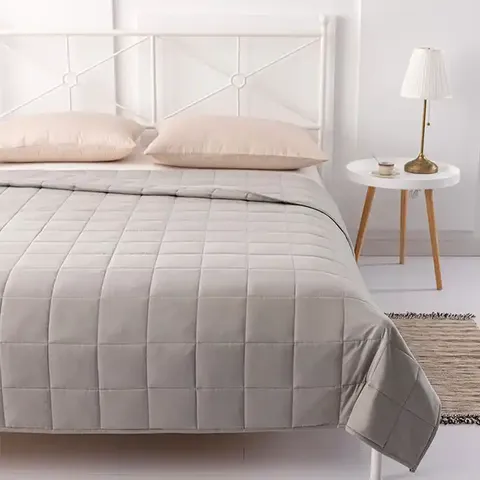 Couverture Lestée Premium avec Billes de Verre pour Adultes - Couverture Anti-Stress et Anxiété