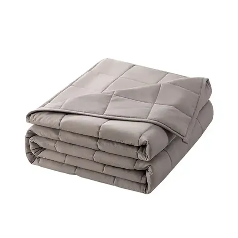 Couverture Lestée Premium avec Billes de Verre pour Adultes - Couverture Anti-Stress et Anxiété