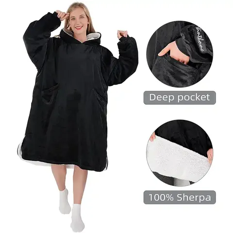 Bedruckte Oversized Hoodie-Decke zum Großhandel
